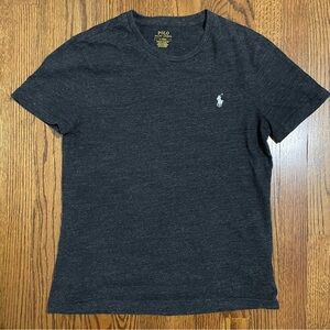 Polo Ralph Lauren Custom Slim Fit Dark Gray Short Sleeve Tee Size Medium